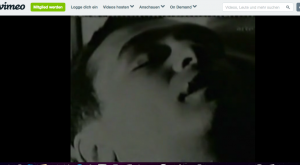 Bildschirmfoto Andy Warhols "Sleep" vom Videoportal vimeo
